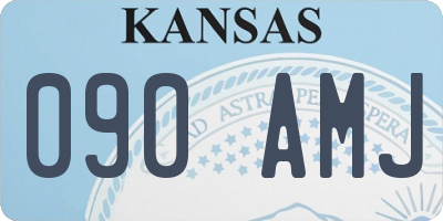 KS license plate 090AMJ