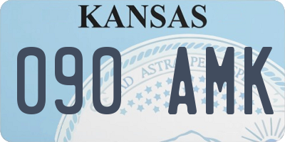 KS license plate 090AMK