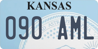 KS license plate 090AML