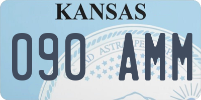 KS license plate 090AMM