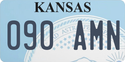 KS license plate 090AMN
