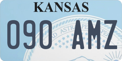 KS license plate 090AMZ