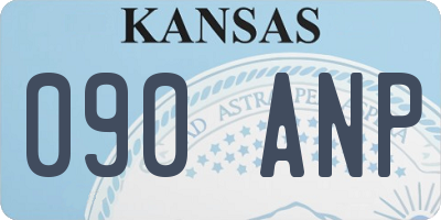 KS license plate 090ANP