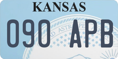 KS license plate 090APB