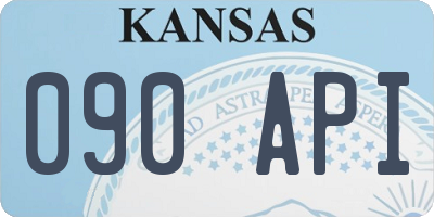 KS license plate 090API