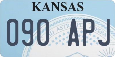 KS license plate 090APJ