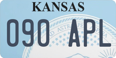 KS license plate 090APL