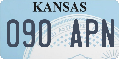 KS license plate 090APN