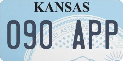 KS license plate 090APP