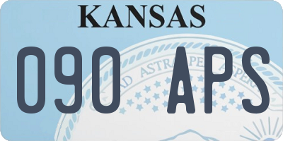 KS license plate 090APS