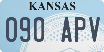 KS license plate 090APV