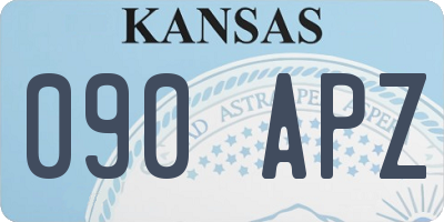 KS license plate 090APZ