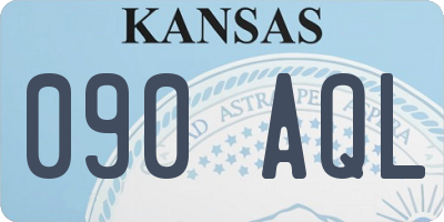 KS license plate 090AQL