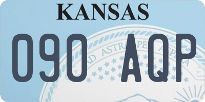 KS license plate 090AQP