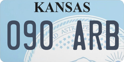 KS license plate 090ARB
