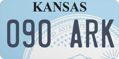 KS license plate 090ARK