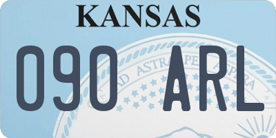 KS license plate 090ARL