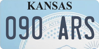 KS license plate 090ARS
