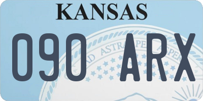 KS license plate 090ARX