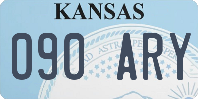 KS license plate 090ARY