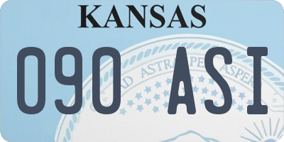 KS license plate 090ASI