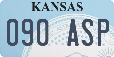 KS license plate 090ASP