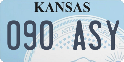 KS license plate 090ASY