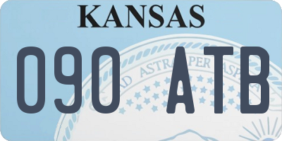 KS license plate 090ATB