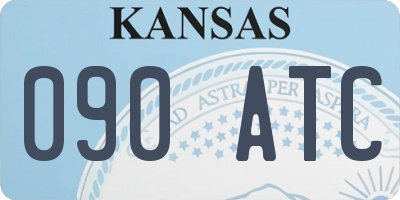 KS license plate 090ATC