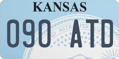 KS license plate 090ATD