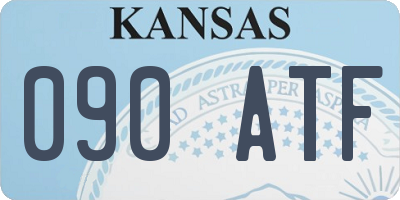 KS license plate 090ATF