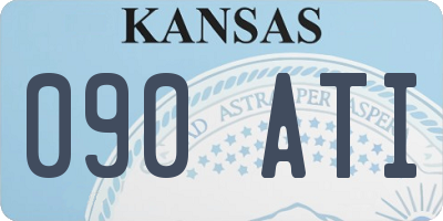 KS license plate 090ATI