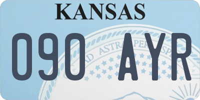 KS license plate 090AYR