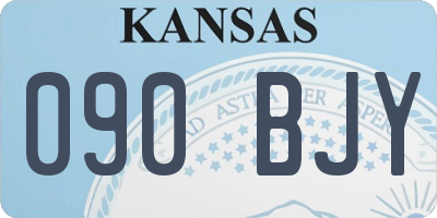 KS license plate 090BJY