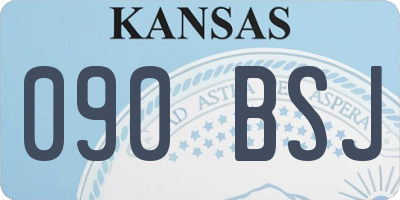 KS license plate 090BSJ