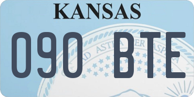 KS license plate 090BTE