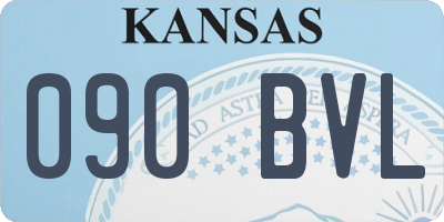 KS license plate 090BVL