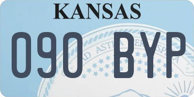 KS license plate 090BYP
