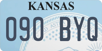 KS license plate 090BYQ