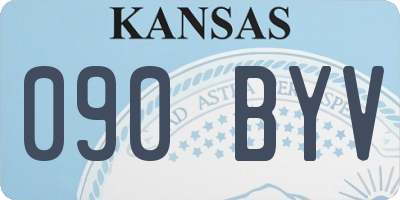 KS license plate 090BYV
