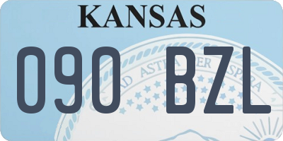 KS license plate 090BZL