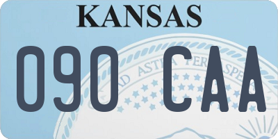 KS license plate 090CAA