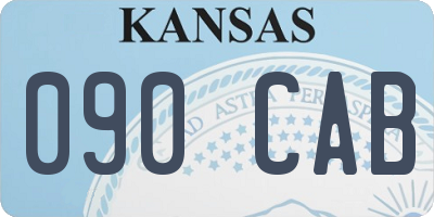 KS license plate 090CAB