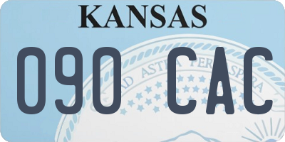 KS license plate 090CAC