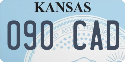 KS license plate 090CAD