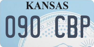 KS license plate 090CBP