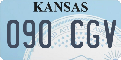 KS license plate 090CGV