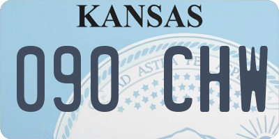 KS license plate 090CHW