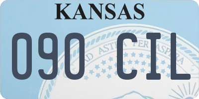 KS license plate 090CIL