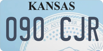 KS license plate 090CJR